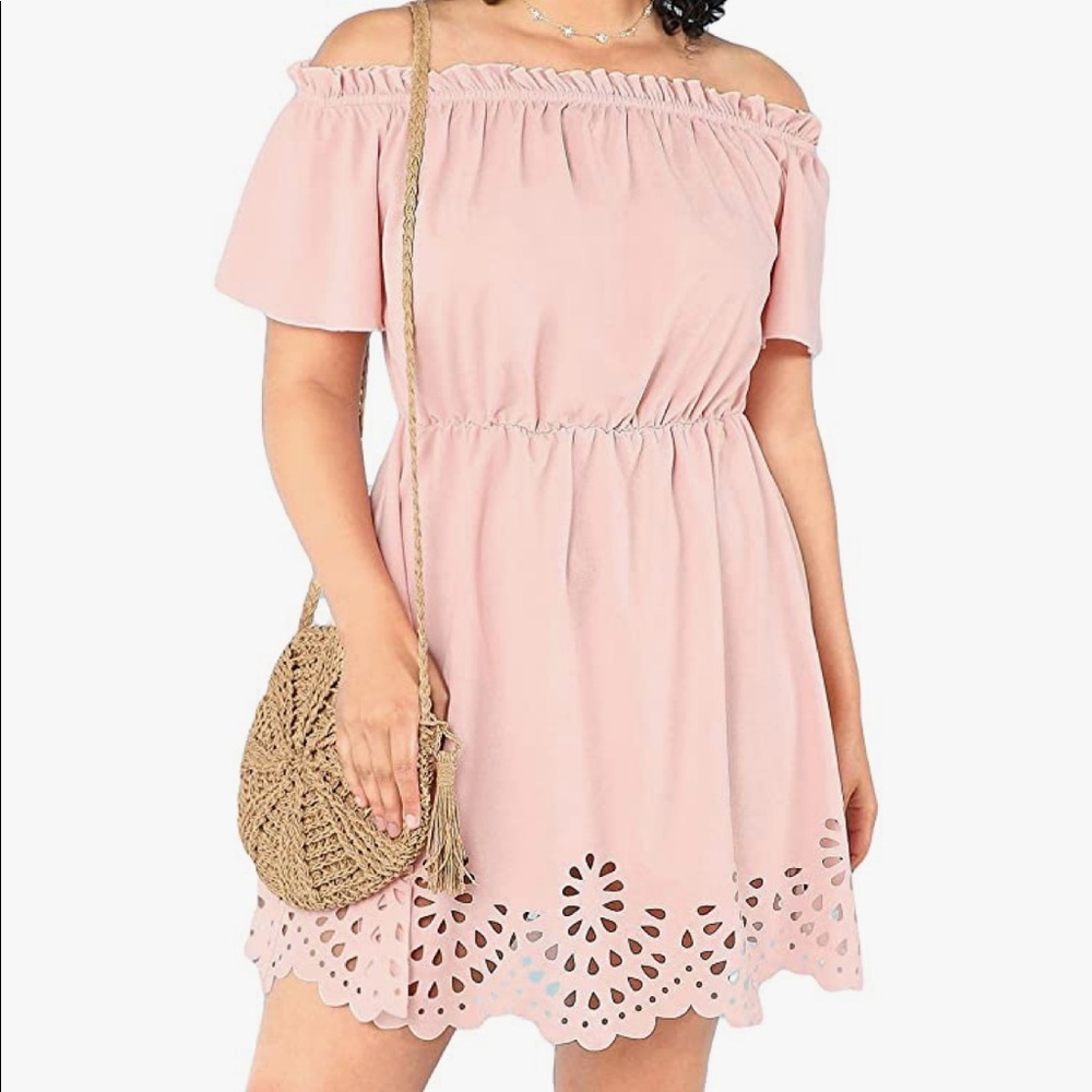 Off shoulder mini dress